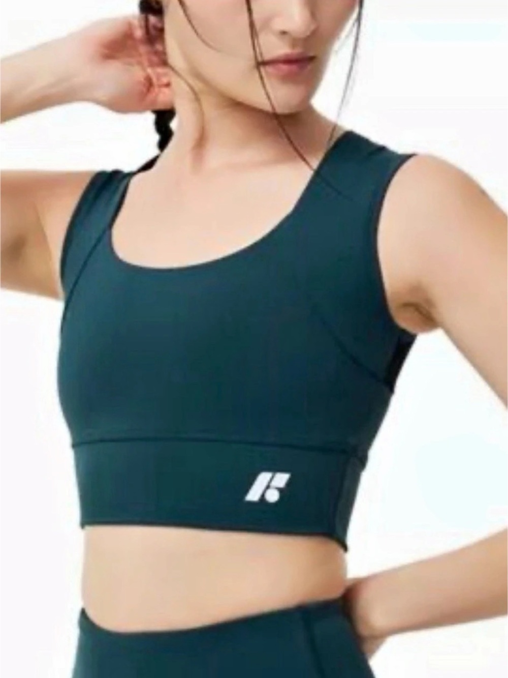 Forme Power Bra Womens Size S Jade Green Athletic Gym Pilates